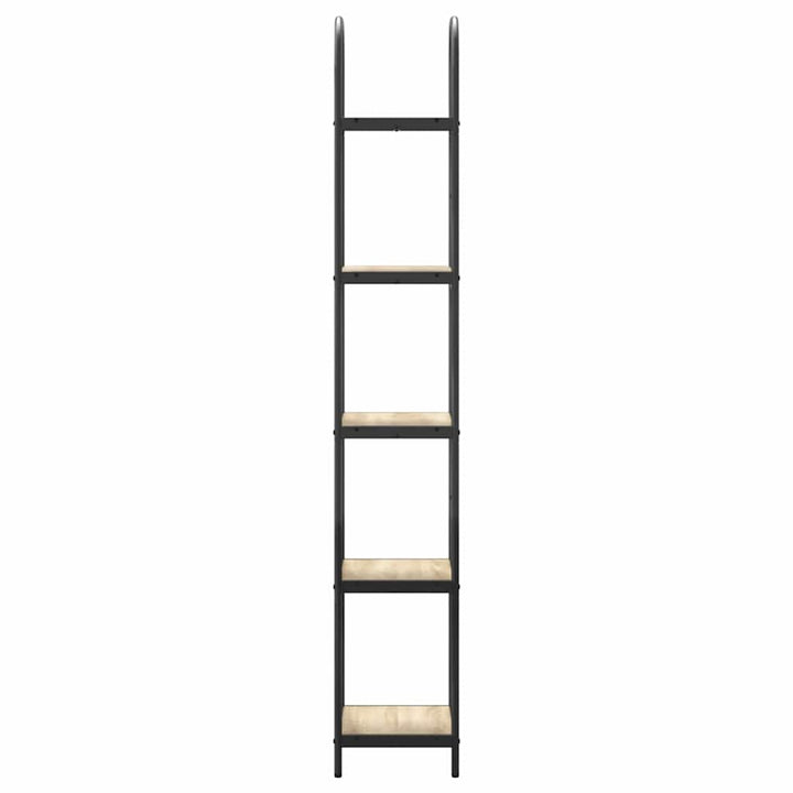 Bogreol 5 niveauer 40 x 30 x 183 cm Konstrueret træ Sonoma eg