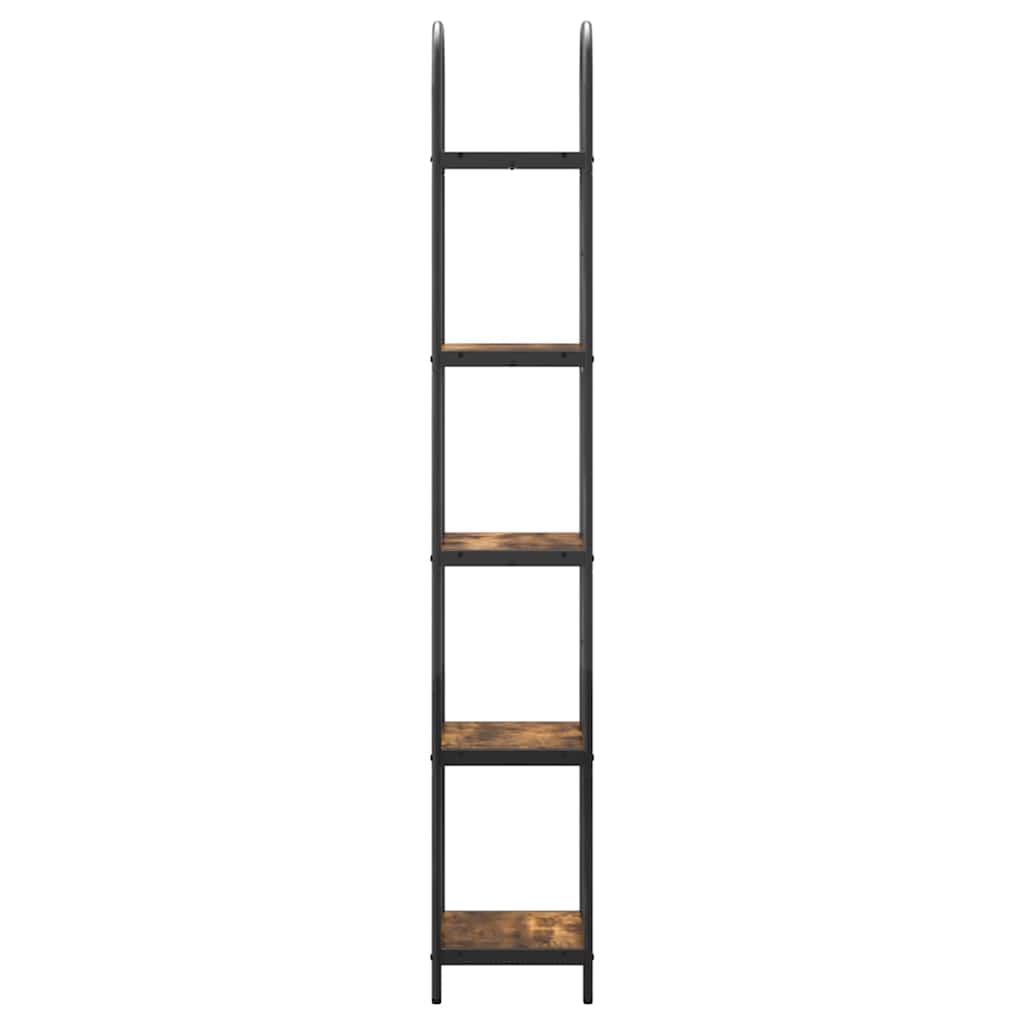 Bogreol Røget eg 40 x 30 x 183 cm Konstrueret træ