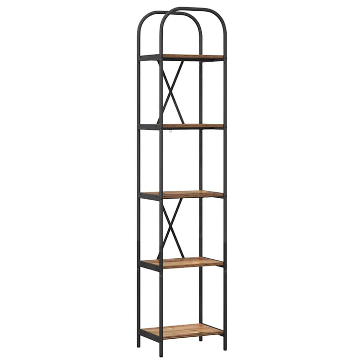 Bogreol Gammelt træ 40 x 30 x 183 cm Konstrueret træ