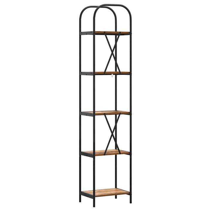 Bogreol Gammelt træ 40 x 30 x 183 cm Konstrueret træ