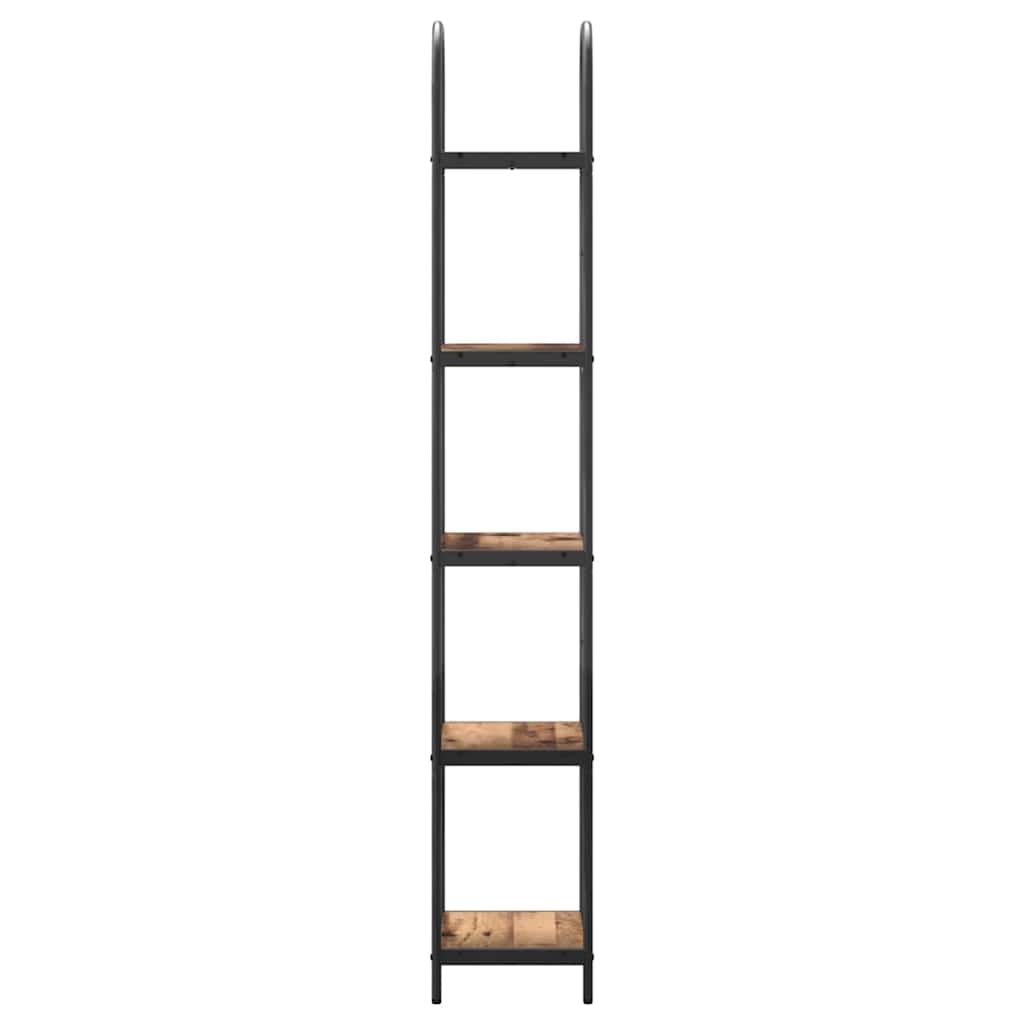 Bogreol Gammelt træ 40 x 30 x 183 cm Konstrueret træ