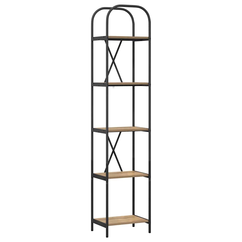 Bogreol Artisan Egetræ 40 x 30 x 183 cm Konstrueret træ