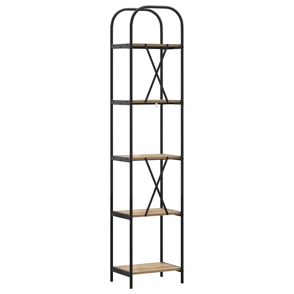 Bogreol Artisan Egetræ 40 x 30 x 183 cm Konstrueret træ