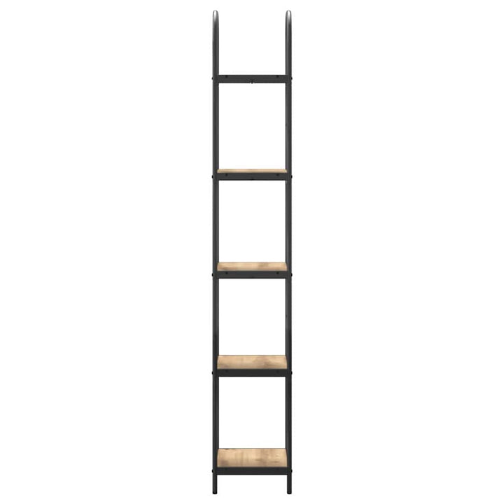 Bogreol 5 niveauer 40 x 30 x 183 cm Konstrueret træ