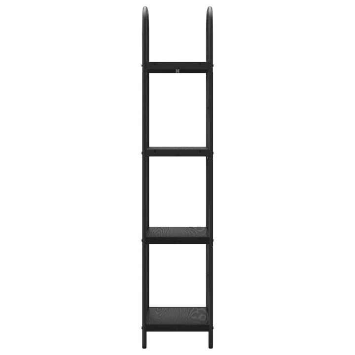 Bogreol Sort eg 40 x 30 x 146 cm Konstrueret træ