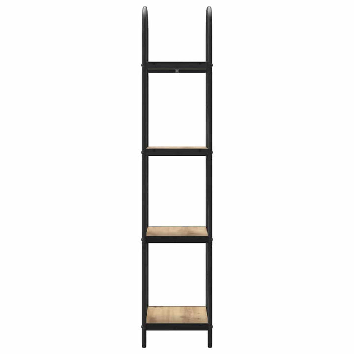 Bogreol 4 niveauer 40 x 30 x 146 cm Konstrueret træ