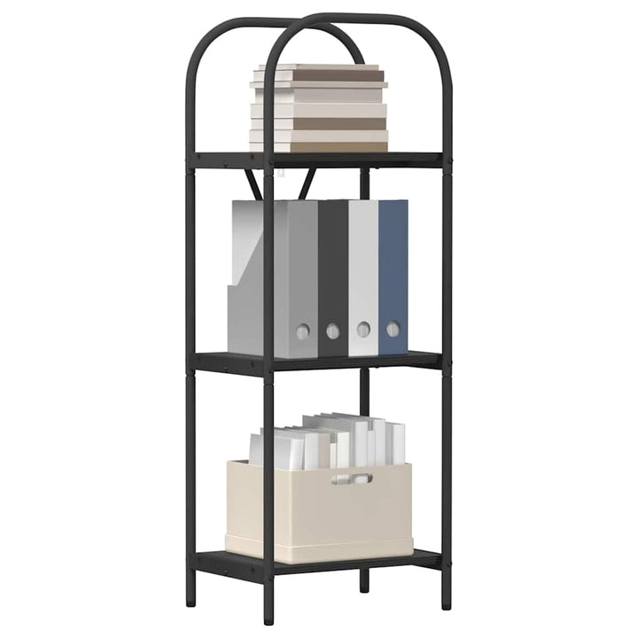 Bogreol Sort eg 40 x 30 x 109 cm Konstrueret træ