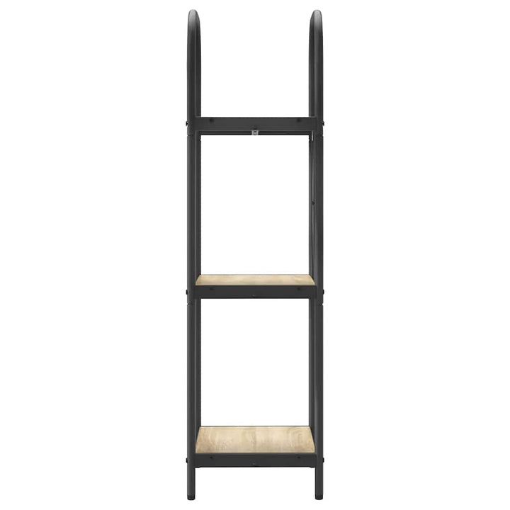 Bogreol 3 niveauer 40 x 30 x 109 cm Konstrueret træ Sonoma eg