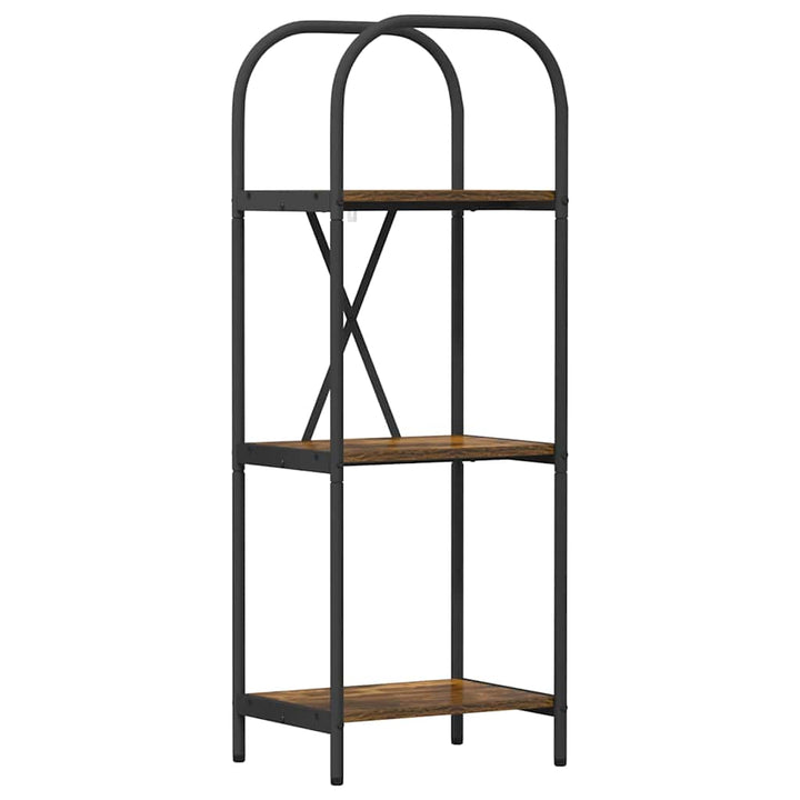 Bogreol Røget eg 40 x 30 x 109 cm Konstrueret træ