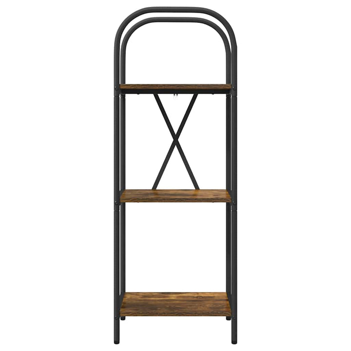 Bogreol Røget eg 40 x 30 x 109 cm Konstrueret træ