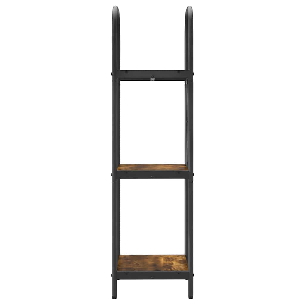Bogreol Røget eg 40 x 30 x 109 cm Konstrueret træ