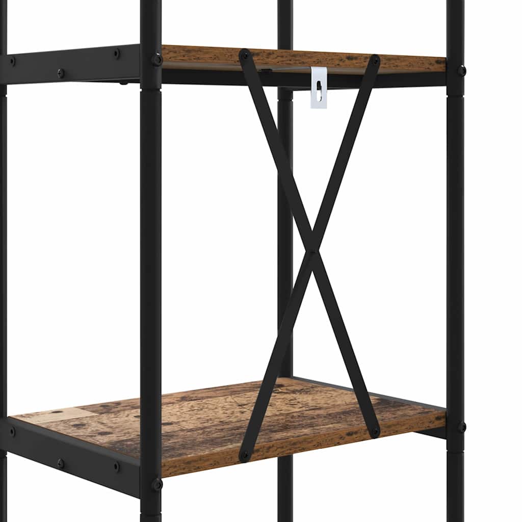 Bogreol Gammelt træ 40 x 30 x 109 cm Konstrueret træ