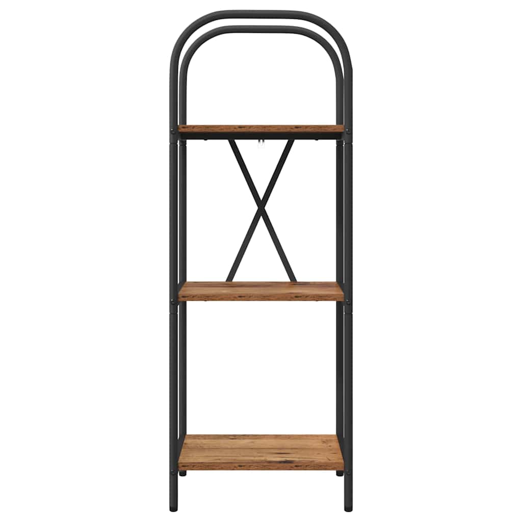 Bogreol Gammelt træ 40 x 30 x 109 cm Konstrueret træ