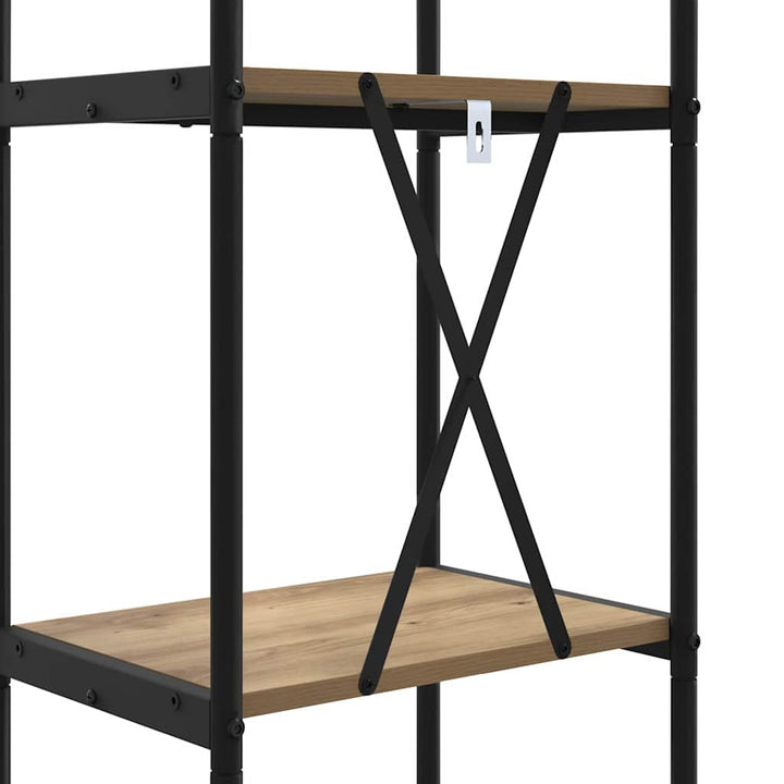 Bogreol 3 niveauer 40 x 30 x 109 cm Konstrueret træ