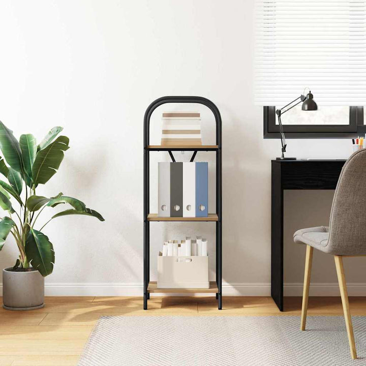 Bogreol 3 niveauer 40 x 30 x 109 cm Konstrueret træ