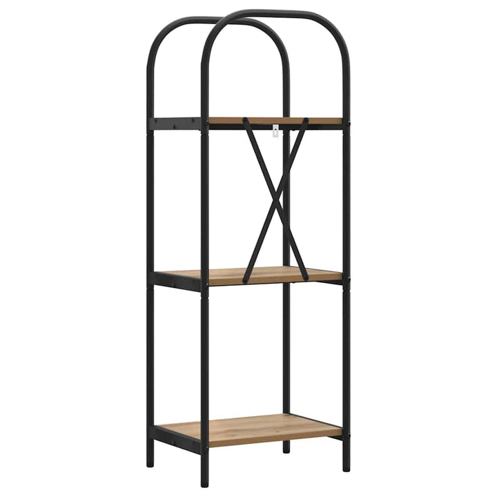 Bogreol 3 niveauer 40 x 30 x 109 cm Konstrueret træ