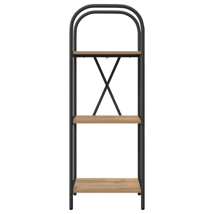 Bogreol 3 niveauer 40 x 30 x 109 cm Konstrueret træ