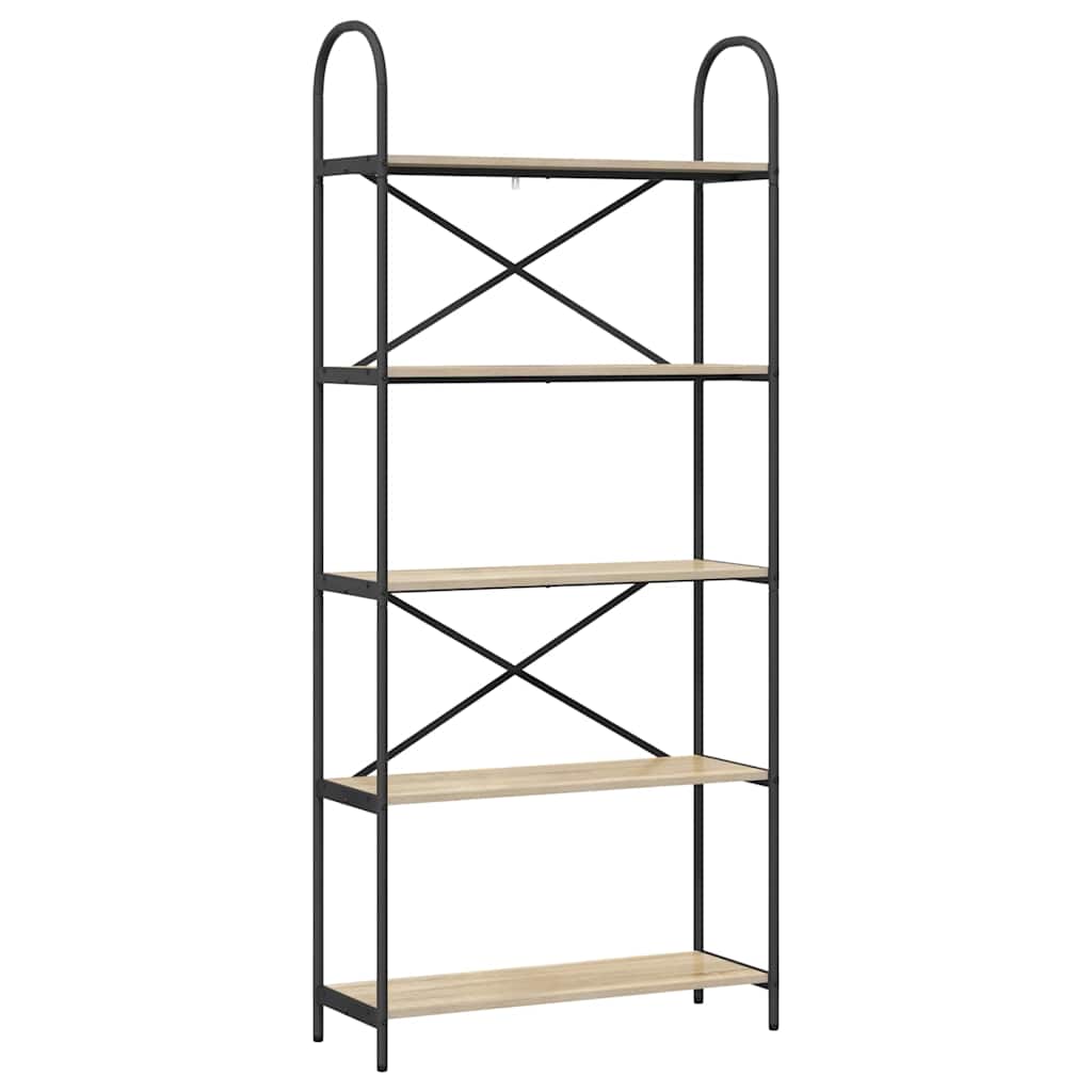 Bogreol Sonoma eg 80 x 30 x 183 cm Konstrueret træ