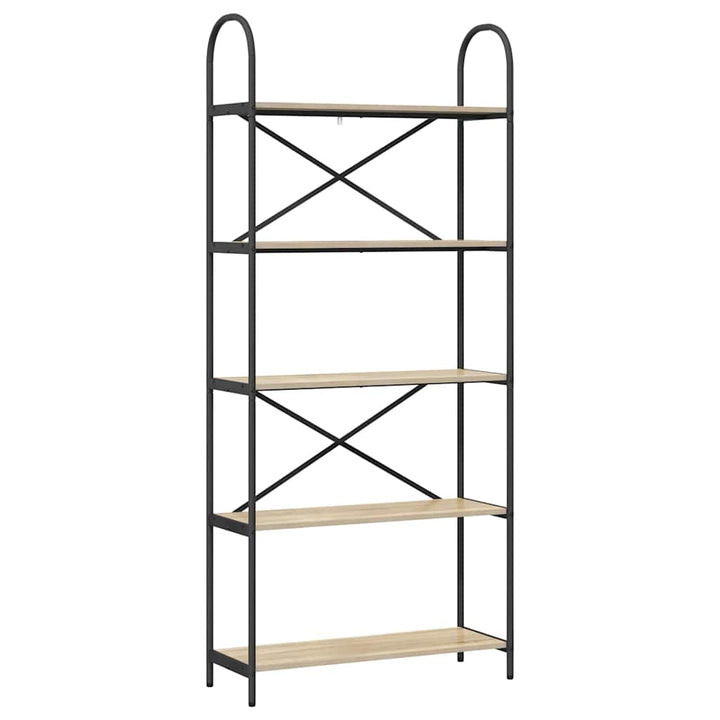 Bogreol Sonoma eg 80 x 30 x 183 cm Konstrueret træ