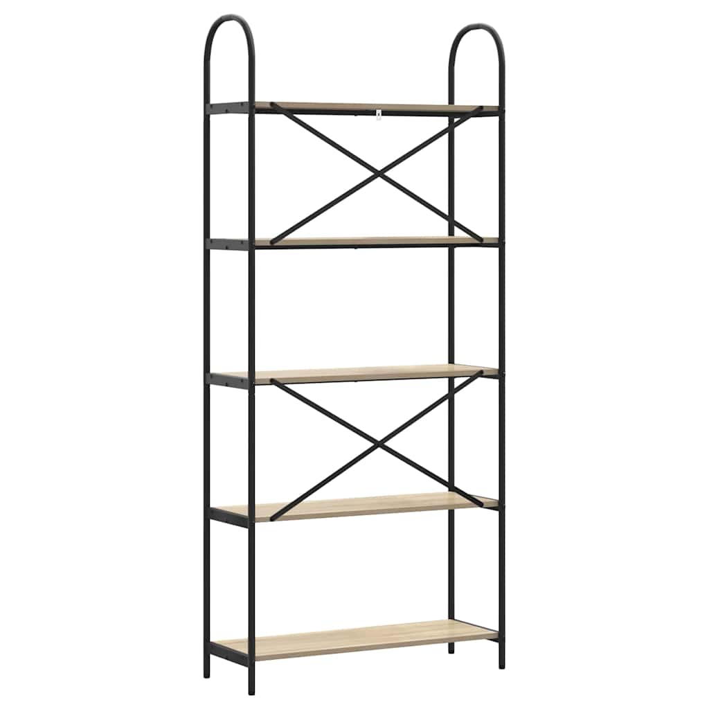 Bogreol Sonoma eg 80 x 30 x 183 cm Konstrueret træ