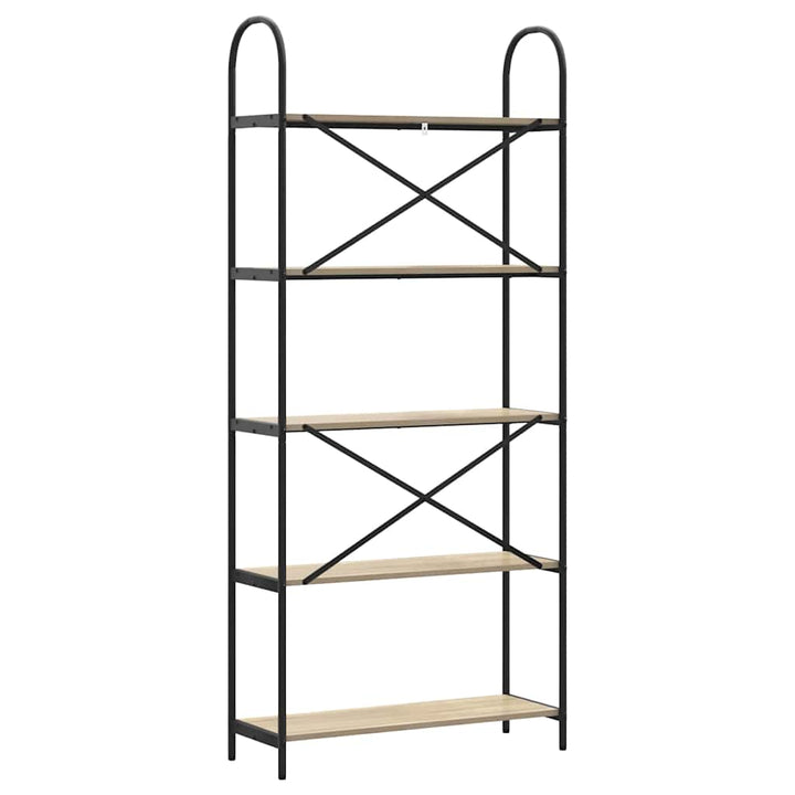 Bogreol Sonoma eg 80 x 30 x 183 cm Konstrueret træ