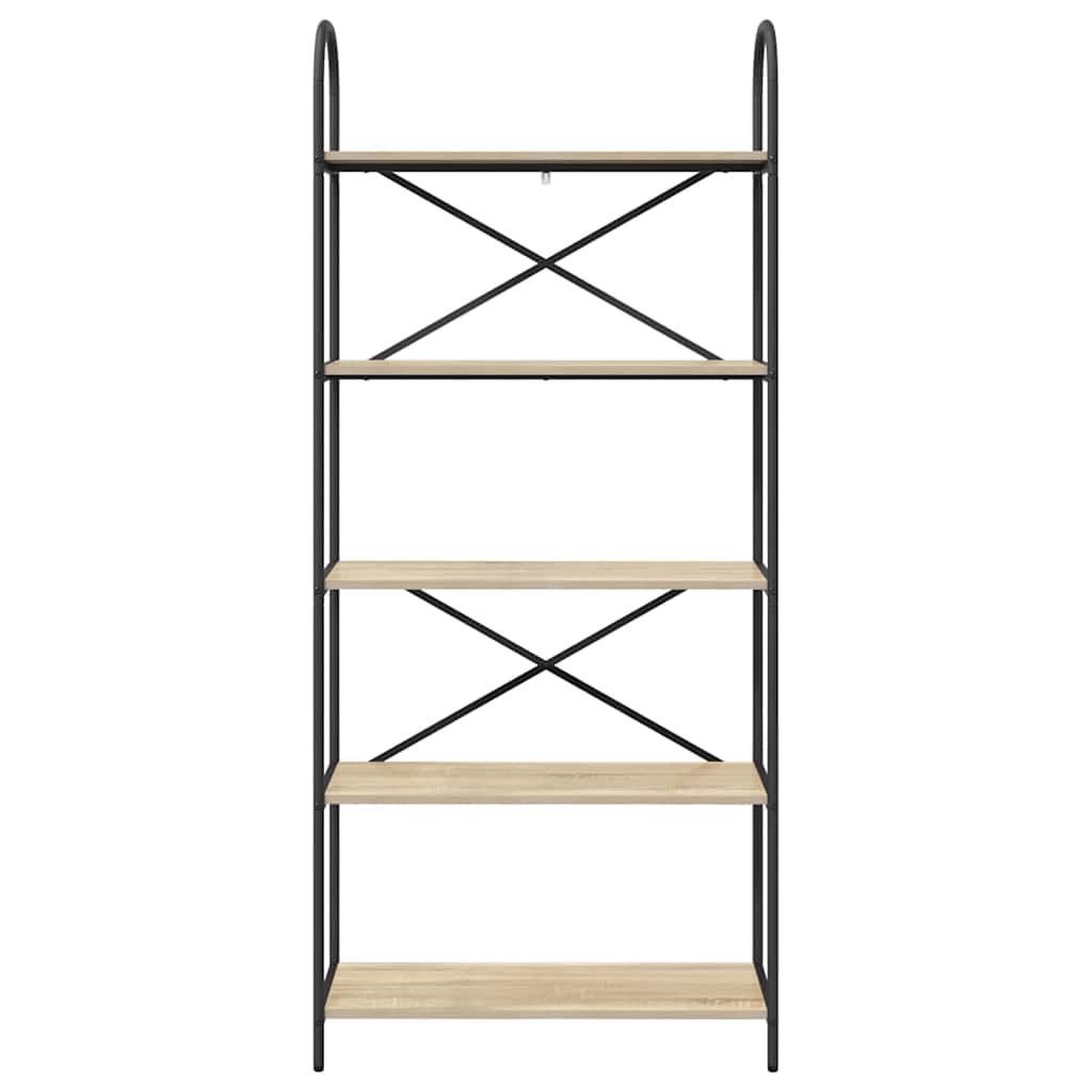 Bogreol Sonoma eg 80 x 30 x 183 cm Konstrueret træ