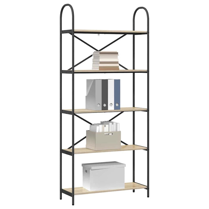 Bogreol Sonoma eg 80 x 30 x 183 cm Konstrueret træ