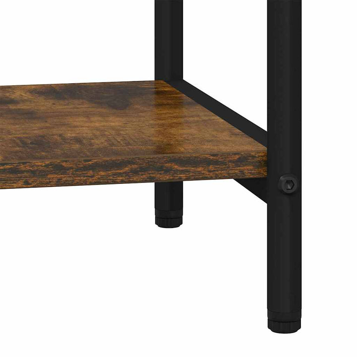 Bogreol 5 niveauer 80 x 30 x 183 cm Konstrueret træ Røget eg