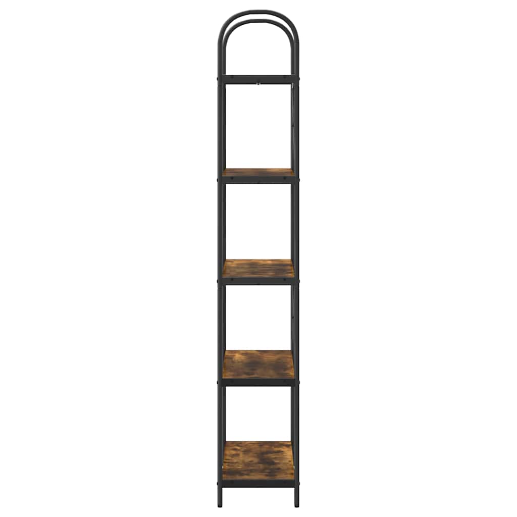 Bogreol Røget eg 80 x 30 x 183 cm Konstrueret træ