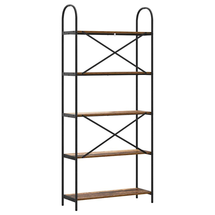 Bogreol Gammelt træ 80 x 30 x 183 cm Konstrueret træ