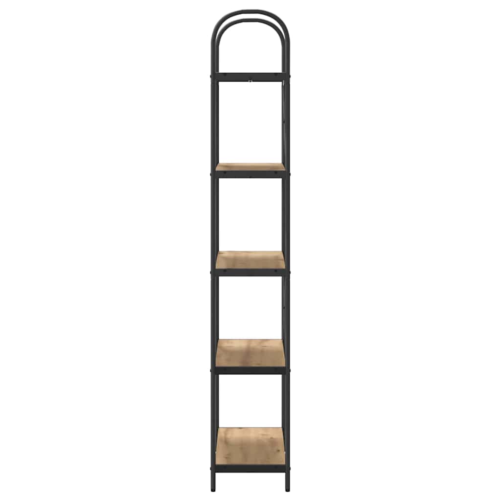 Bogreol Artisan Egetræ 80 x 30 x 183 cm Konstrueret træ