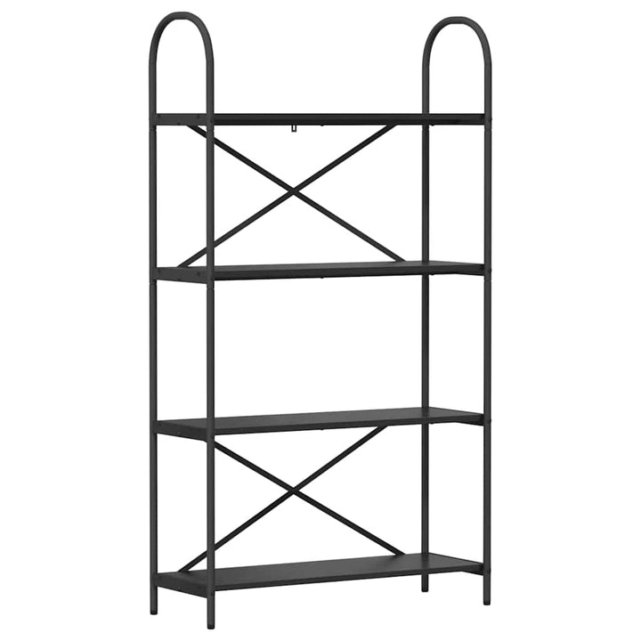 Bogreol Sort eg 80 x 30 x 146 cm Konstrueret træ