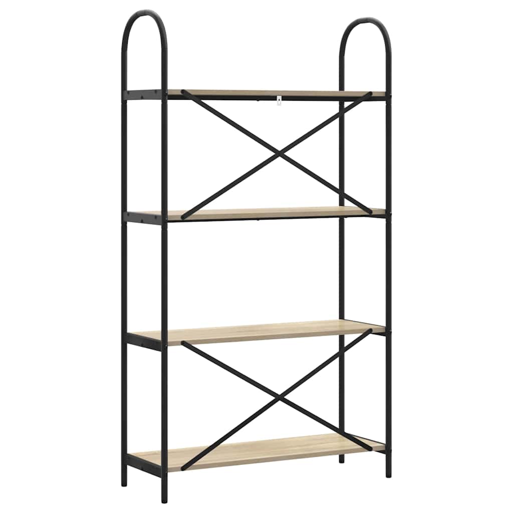 Bogreol Sonoma eg 80 x 30 x 146 cm Konstrueret træ