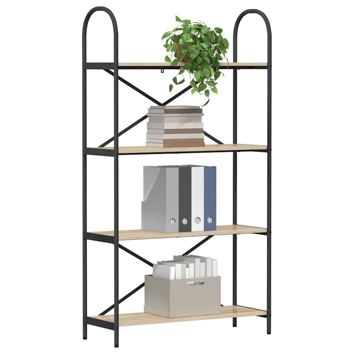 Bogreol Sonoma eg 80 x 30 x 146 cm Konstrueret træ