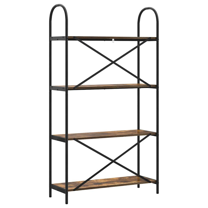 Bogreol Røget eg 80 x 30 x 146 cm Konstrueret træ