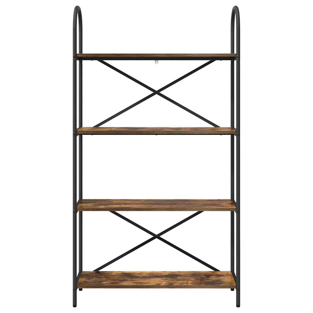Bogreol Røget eg 80 x 30 x 146 cm Konstrueret træ
