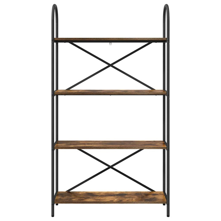 Bogreol Røget eg 80 x 30 x 146 cm Konstrueret træ