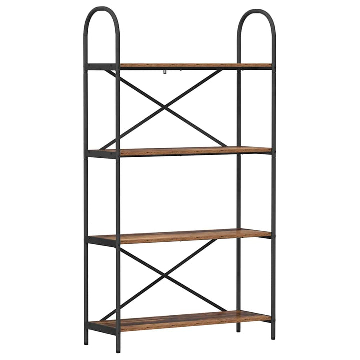 Bogreol Gammelt træ 80 x 30 x 146 cm Konstrueret træ