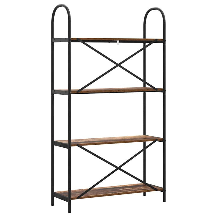 Bogreol Gammelt træ 80 x 30 x 146 cm Konstrueret træ