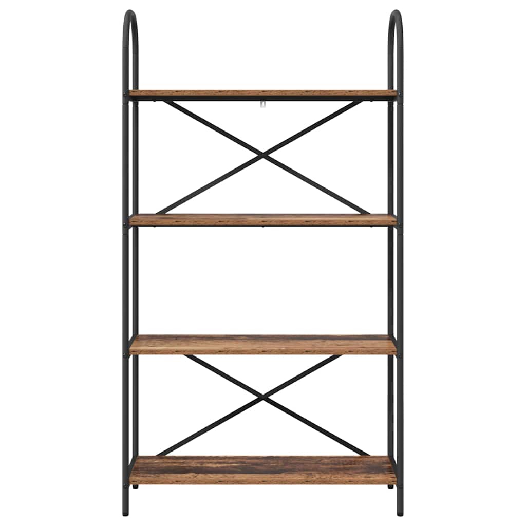 Bogreol Gammelt træ 80 x 30 x 146 cm Konstrueret træ