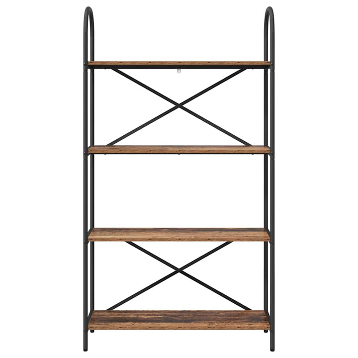 Bogreol Gammelt træ 80 x 30 x 146 cm Konstrueret træ