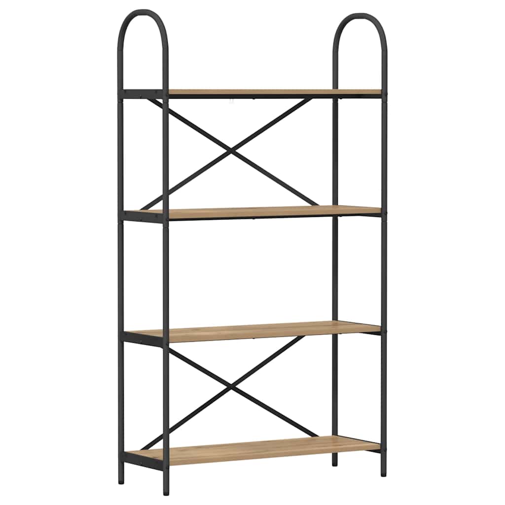 Bogreol Artisan Egetræ 80 x 30 x 146 cm Konstrueret træ