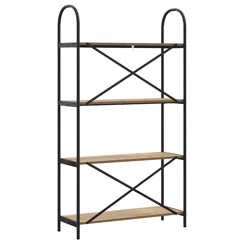 Bogreol Artisan Egetræ 80 x 30 x 146 cm Konstrueret træ