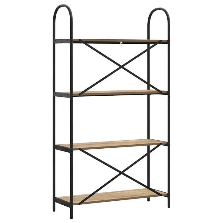 Bogreol Artisan Egetræ 80 x 30 x 146 cm Konstrueret træ