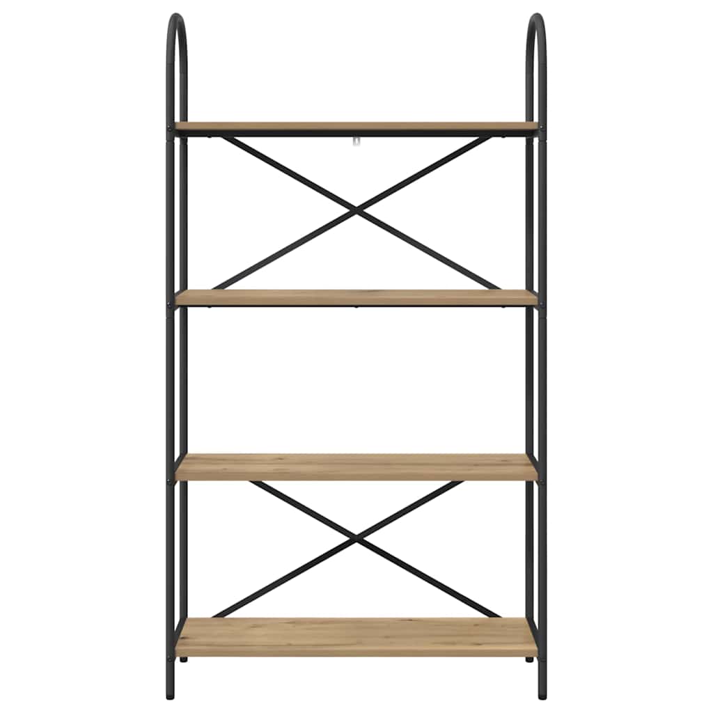 Bogreol Artisan Egetræ 80 x 30 x 146 cm Konstrueret træ