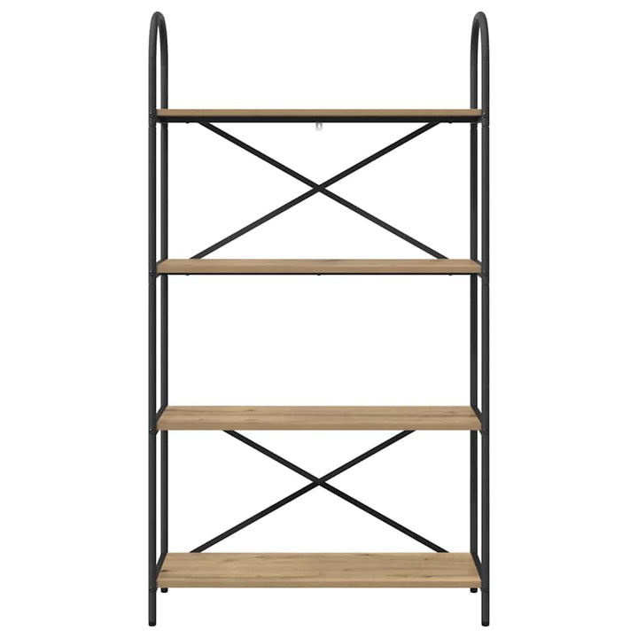 Bogreol Artisan Egetræ 80 x 30 x 146 cm Konstrueret træ