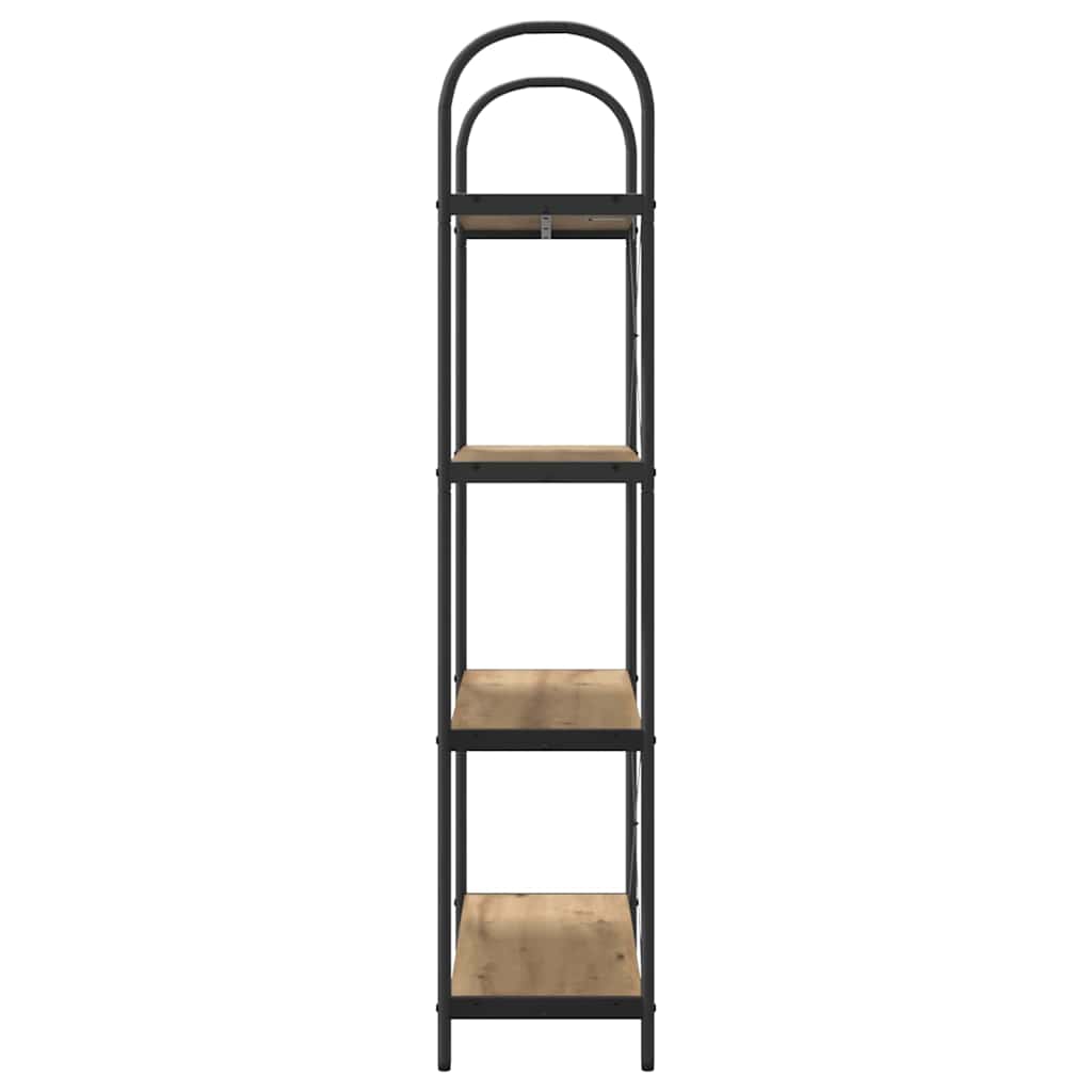 Bogreol Artisan Egetræ 80 x 30 x 146 cm Konstrueret træ