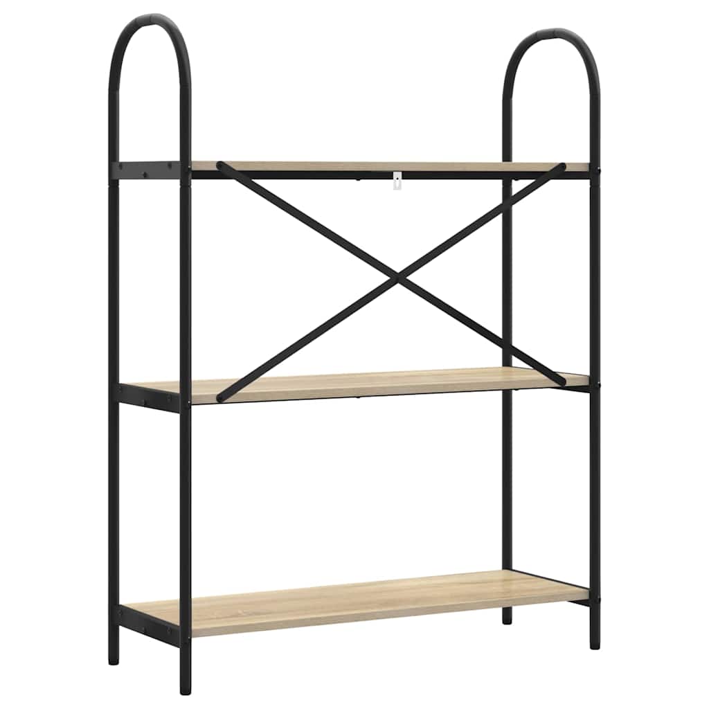 Bogreol Sonoma eg 80 x 30 x 109 cm Konstrueret træ