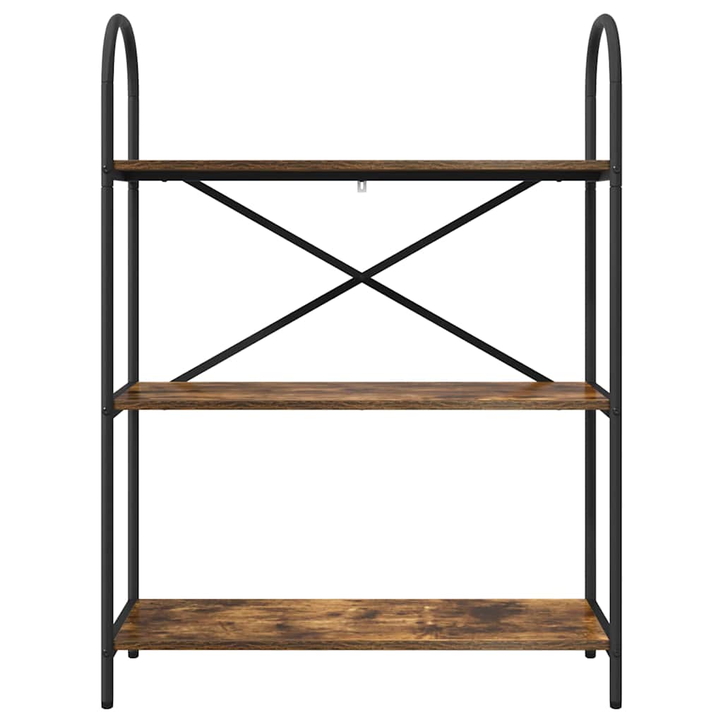 Bogreol Røget eg 80 x 30 x 109 cm Konstrueret træ