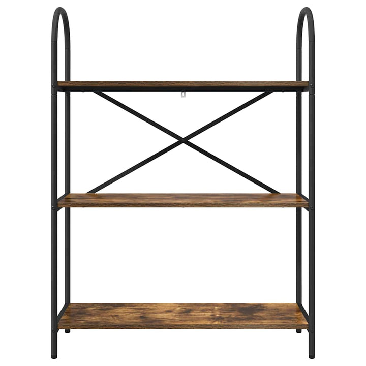 Bogreol Røget eg 80 x 30 x 109 cm Konstrueret træ